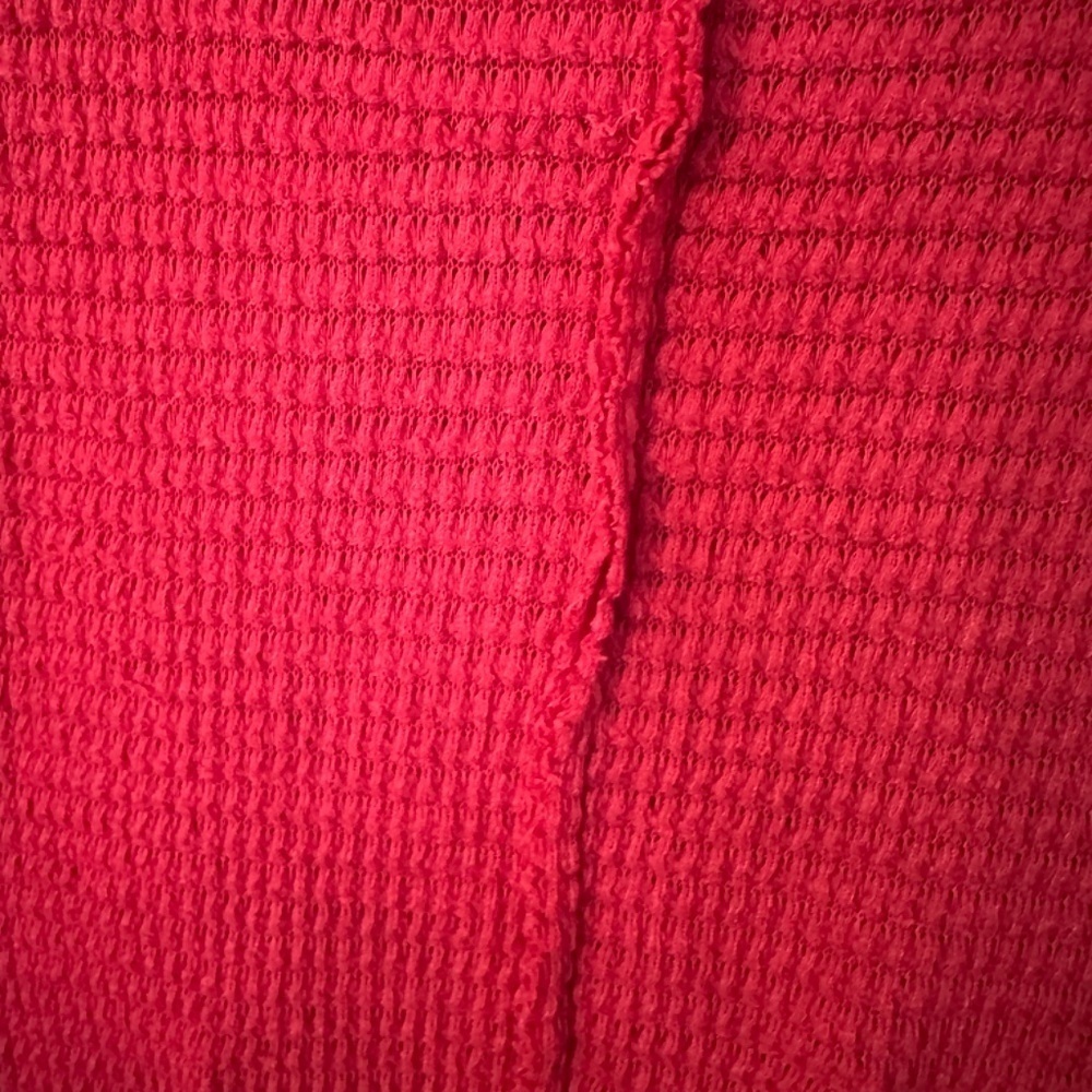 Zenana Women’s Crewneck Short Sleeve Dark Pink Knit Sweater Top Sz S/M GUC - Picture 6 of 7